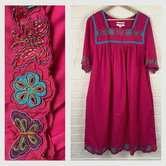 Go Softly Patio Dresses Go Softly Patio Pink Butterfly Flower